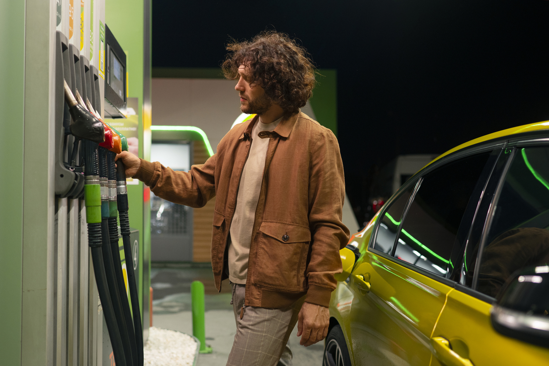 Bomba de combustível de posto de gasolina